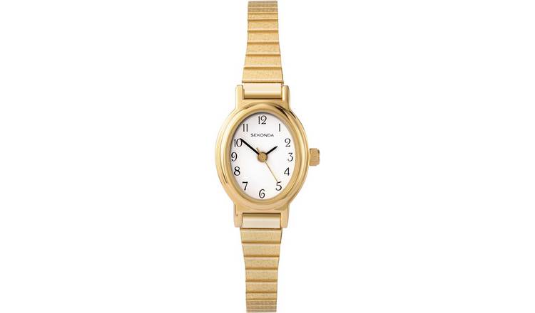 Sekonda ladies gold stainless steel expandable bracelet watch, imported from the UK