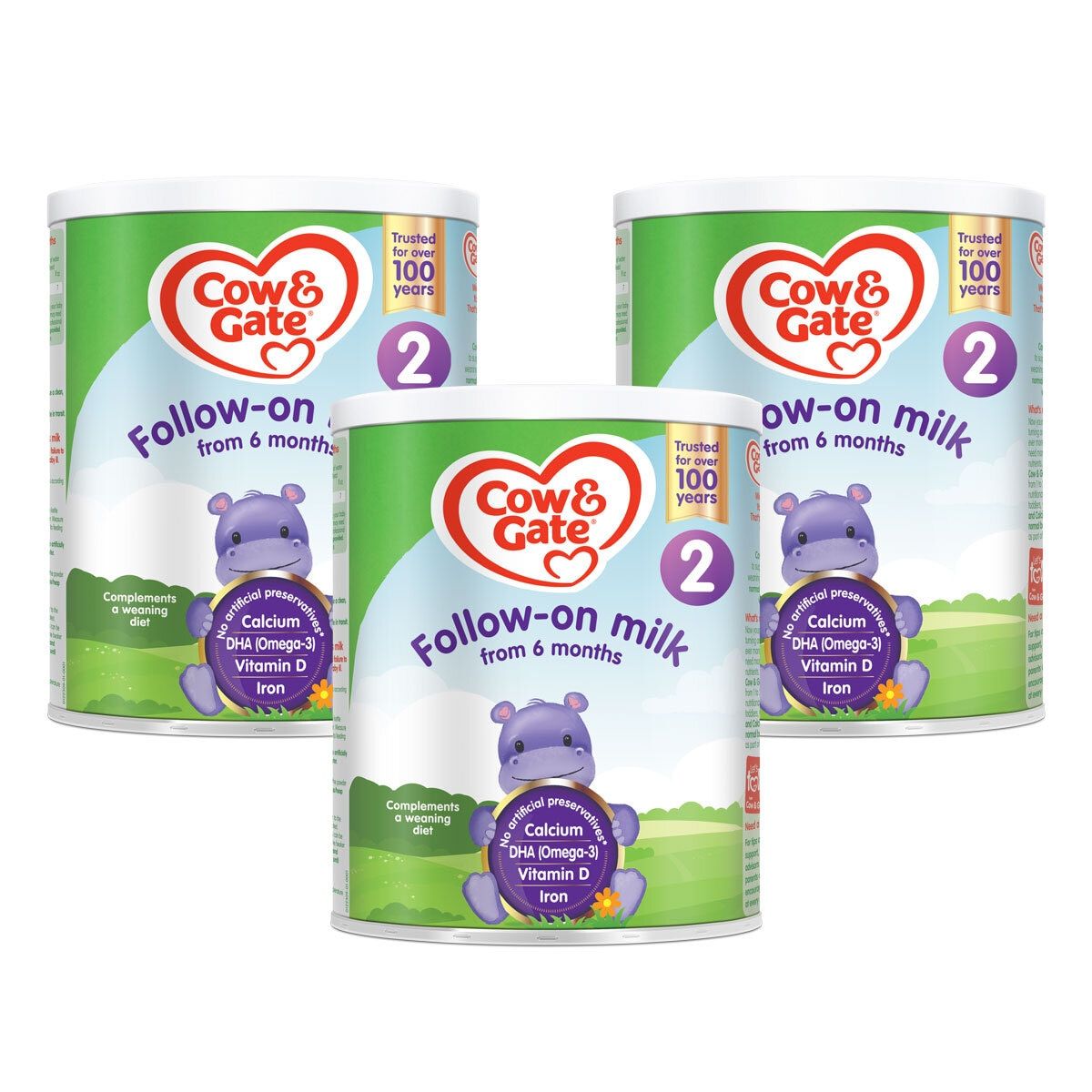 Cow & Gate Follow On Milk Powder Stage 2, 3 x 700g GOODS Costco UK