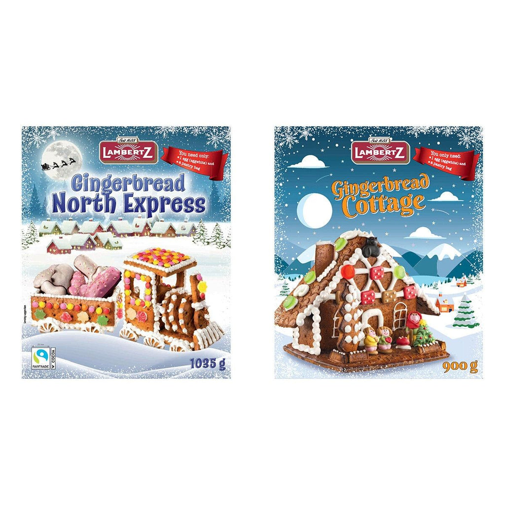 Lambertz Gingerbread Cottage & North Express Train, 1.935kg