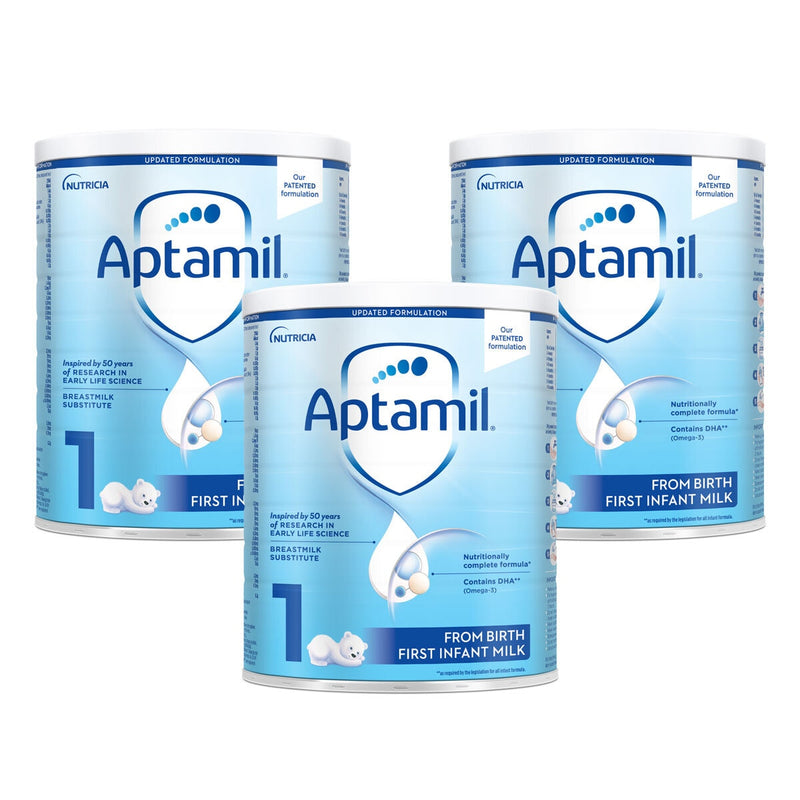 Aptamil Stage 1 infant milk powder 3 x 700g - British product