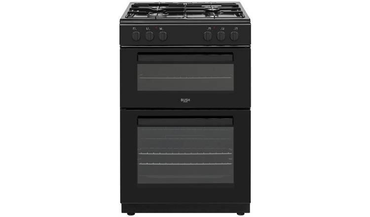 Bush double oven dual fuel cooker black 60cm - British product