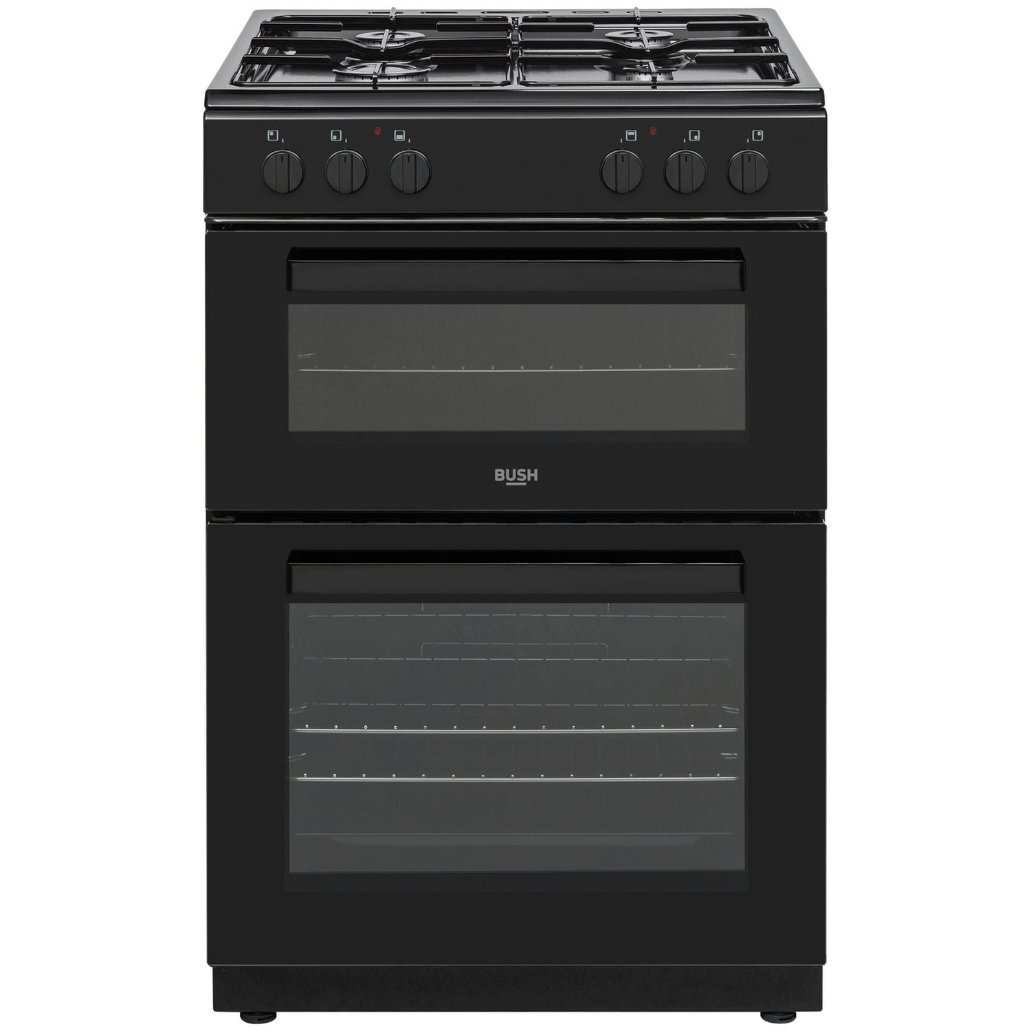 Bush double oven dual fuel cooker black 60cm - British product