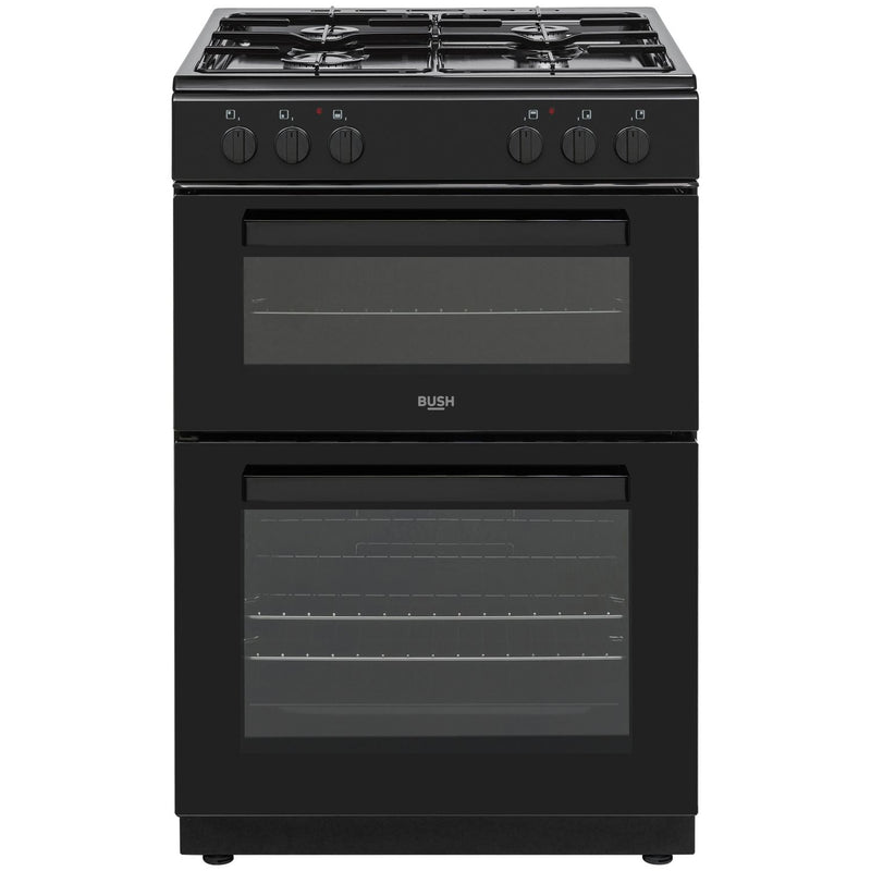 Bush double oven dual fuel cooker black 60cm - British product