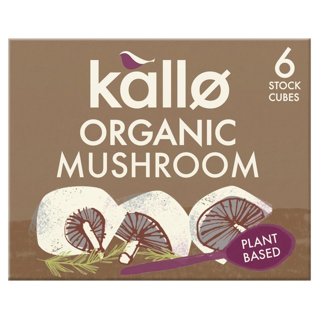 Kallo Organic Mushroom Stock Cubes   6 x 11g