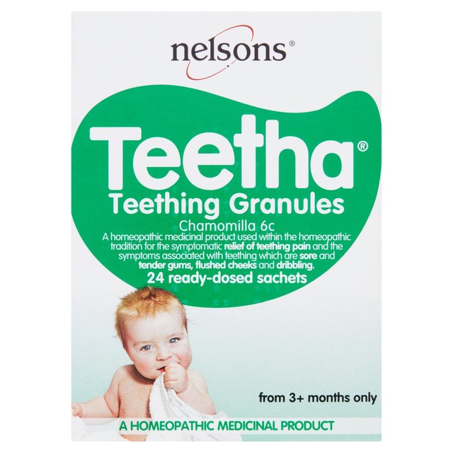 Nelsons Teetha Teething Granules   24 per pack