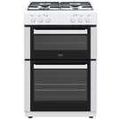 Bush white dual fuel cooker 60cm wide - British product
