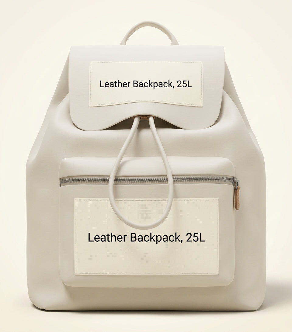 Burberry leather check-embossed backpack (British brand)