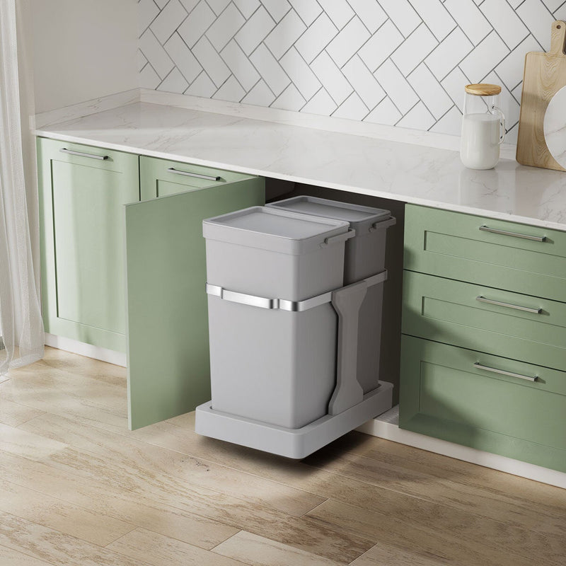 EKO Deco Duo pull out recycling bin 20+15L - British product