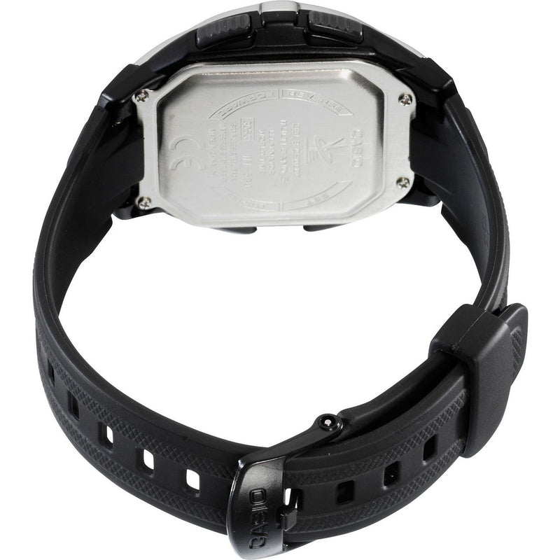 Casio Wave Ceptor LCD digital watch with black resin strap, imported from the UK