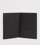 Emporio Armani grained leather passport holder - British product
