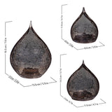 Evergreen LED glass raindrops set 3-piece (British brand)