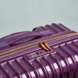 Rock Selene 4 piece purple luggage set, imported from the UK