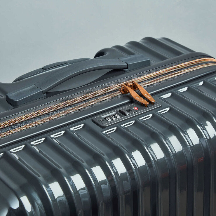 Rock Selene hardside luggage set in charcoal - British product