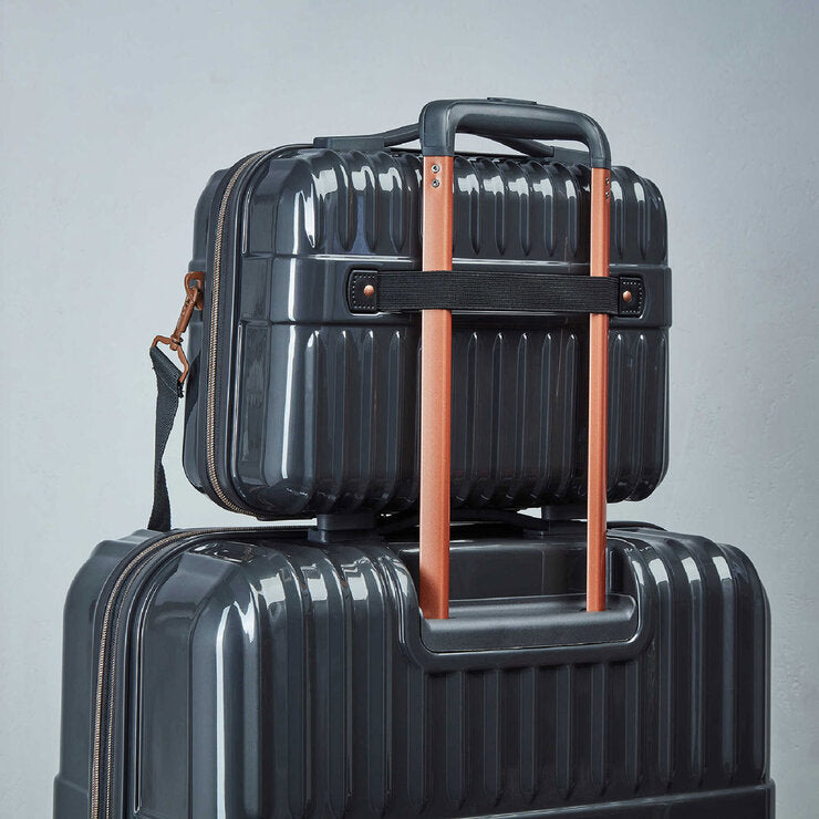 Rock Selene hardside luggage set in charcoal - British product