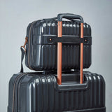 Rock Selene hardside luggage set in charcoal - British product