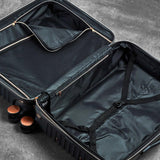 Rock Selene hardside luggage set in charcoal - British product