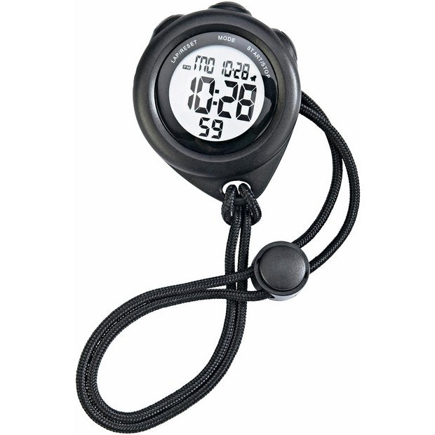 Peers Hardy kids black sports stopwatch 60mm, UK version