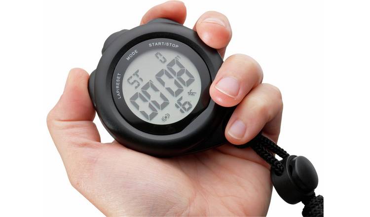 Peers Hardy kids black sports stopwatch 60mm, UK version