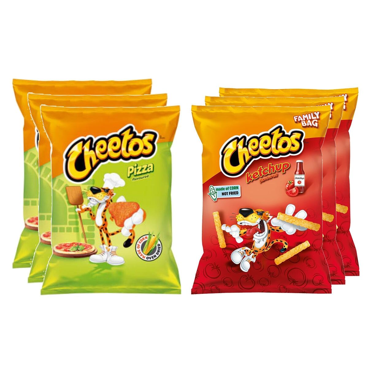 Cheetos Crisps XXL Ketchup 3 x 165g & Pizza 3 x 160g GOODS Costco UK