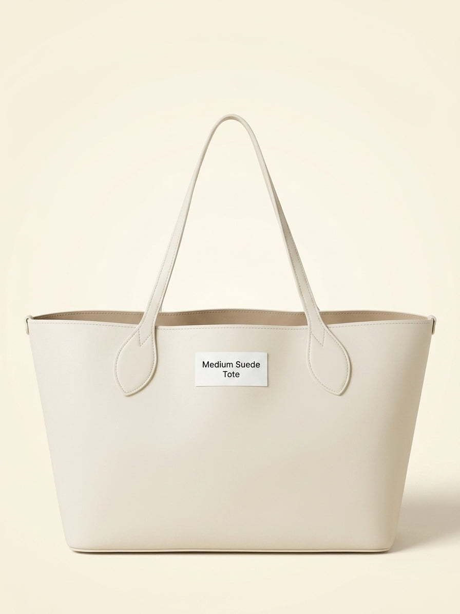 Mulberry suede tote bag with tree design (British brand)