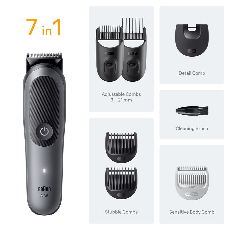 Braun All-in-One Kit Series 5 7in1 groomer grey (British brand)