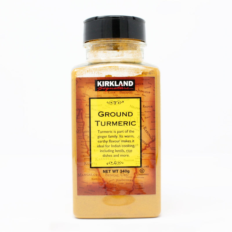 Kirkland Signature ground turmeric 340g, UK version
