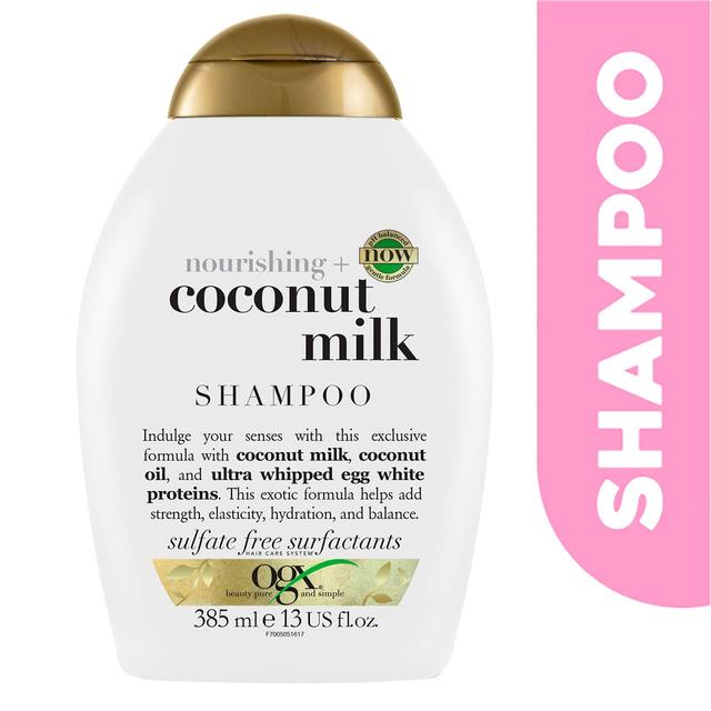 OGX Nourishing+ Coconut Milk pH Balanced Shampoo   385ml GOODS M&S   