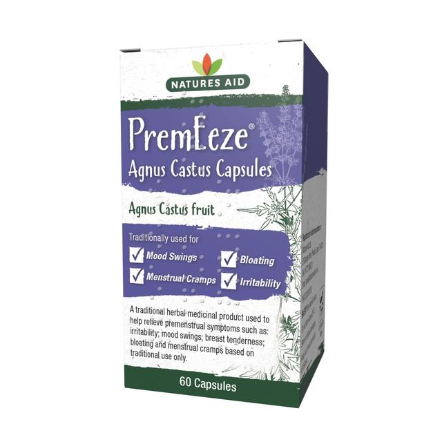 Natures Aid PremEeze Agnus Castus Capsules 400mg   60 per pack GOODS M&S   