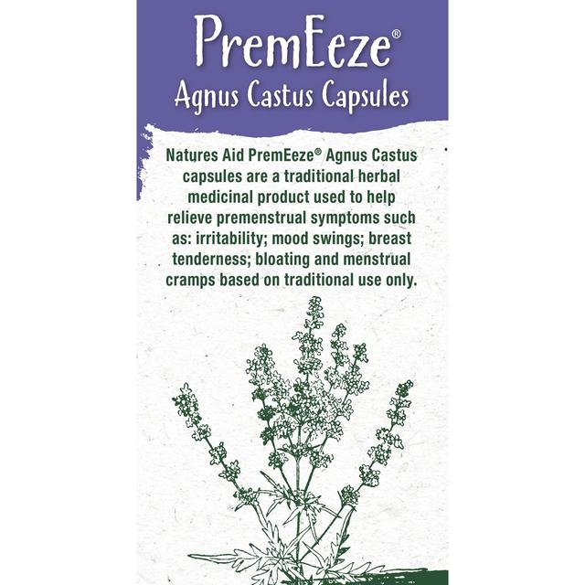 Natures Aid PremEeze Agnus Castus Capsules 400mg   60 per pack GOODS M&S   