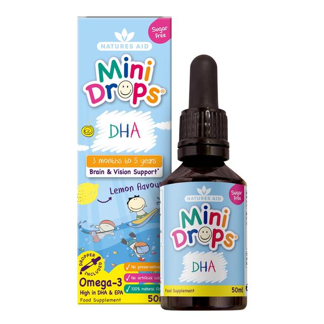 Natures Aid Mini Drops DHA Omega-3 for Infants & Children   50ml GOODS M&S   