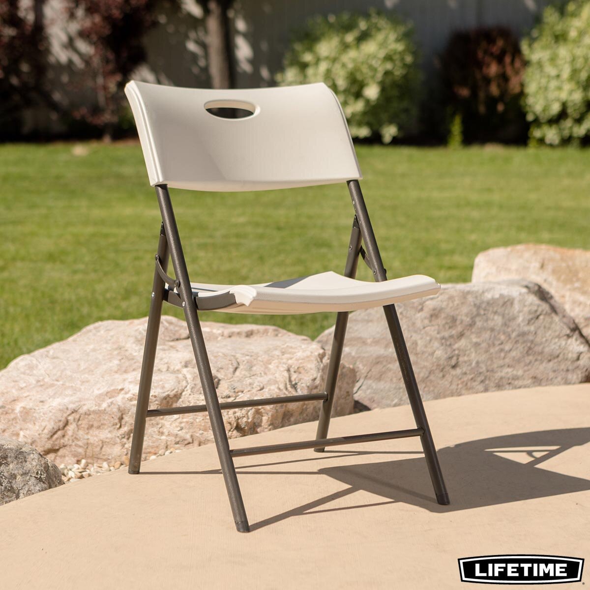 Lifetime Light Commercial Folding Chair with Carry Handle