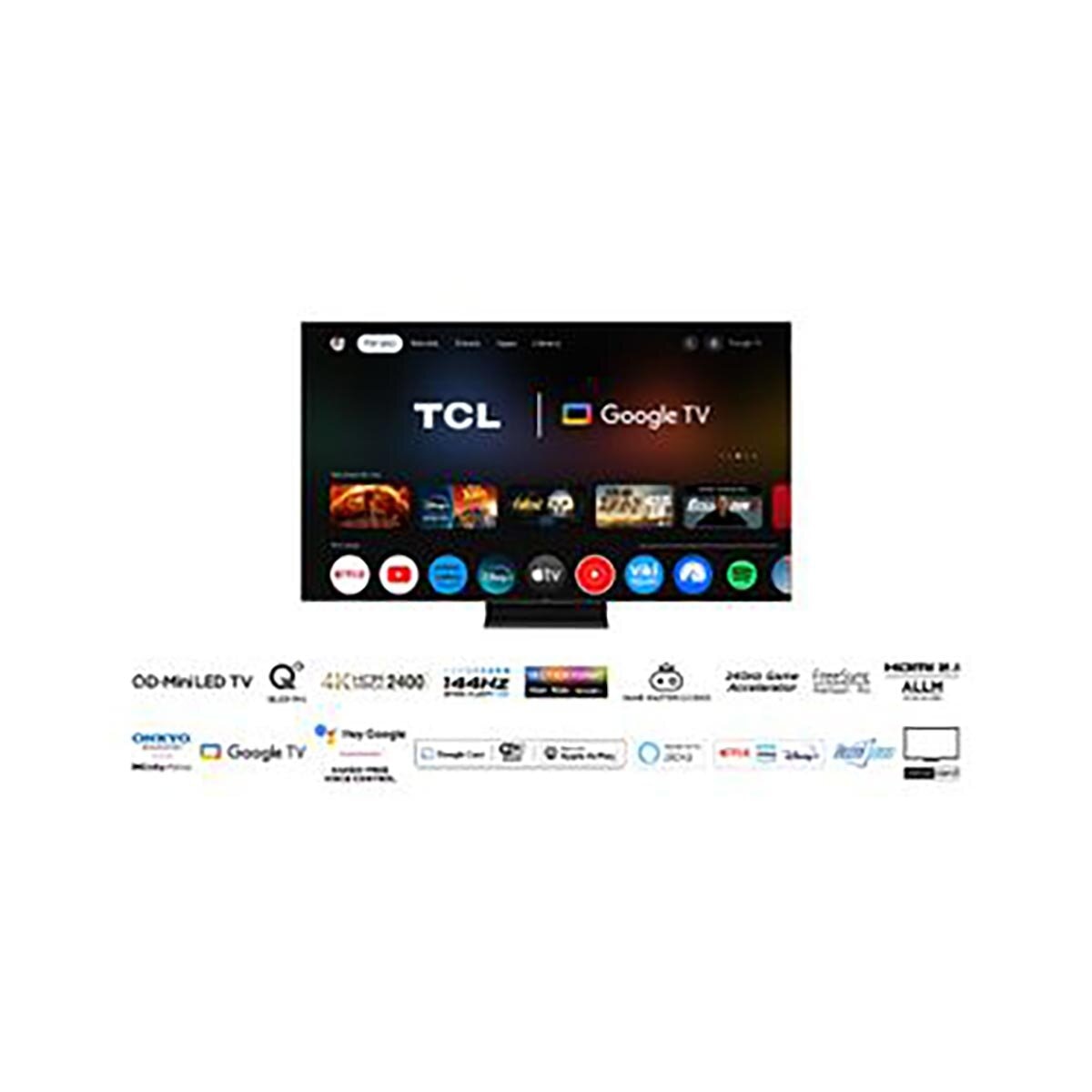 TCL 75Q9BK 75 Inch Mini LED 144 Hz TV GOODS Costco UK