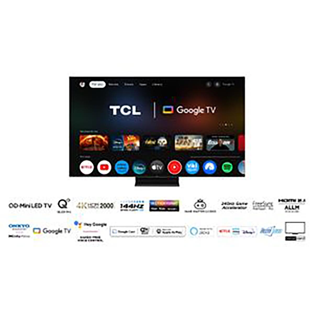 TCL 55Q9BK8 55 Inch Mini Led 144 Hz TV GOODS Costco UK