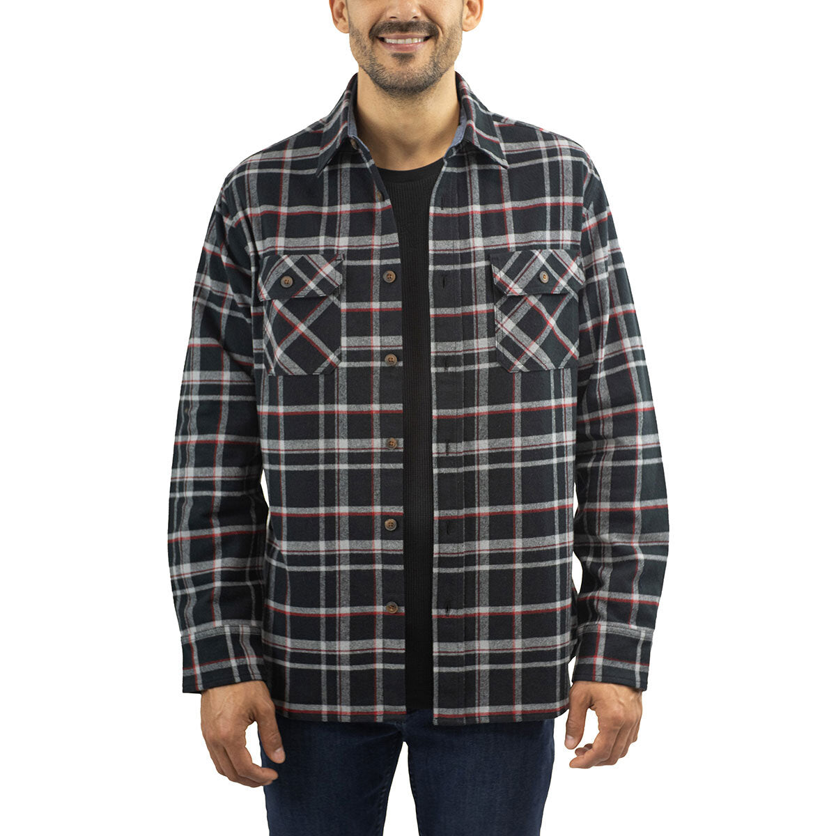 Jachs Mens Flannel Shirt & Thermal 2 Pack GOODS Costco UK