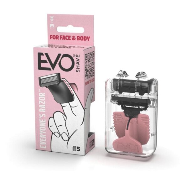 EvoShave Series 3 System Razor Starter Pack in Powder Pink GOODS Superdrug   