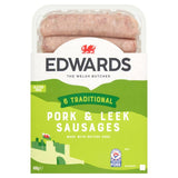 Edwards 6 Pork & Leek Sausages   400g GOODS M&S   