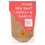 Halen Mon Chilli & Roasted Garlic Sea Salt PDO   100g GOODS M&S   