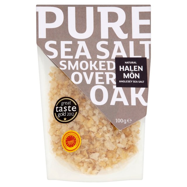 Halen Mon Oak Smoked Sea Salt PDO   100g