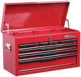 Hilka 6 drawer steel tool chest with lockable design, 11kg, UK version