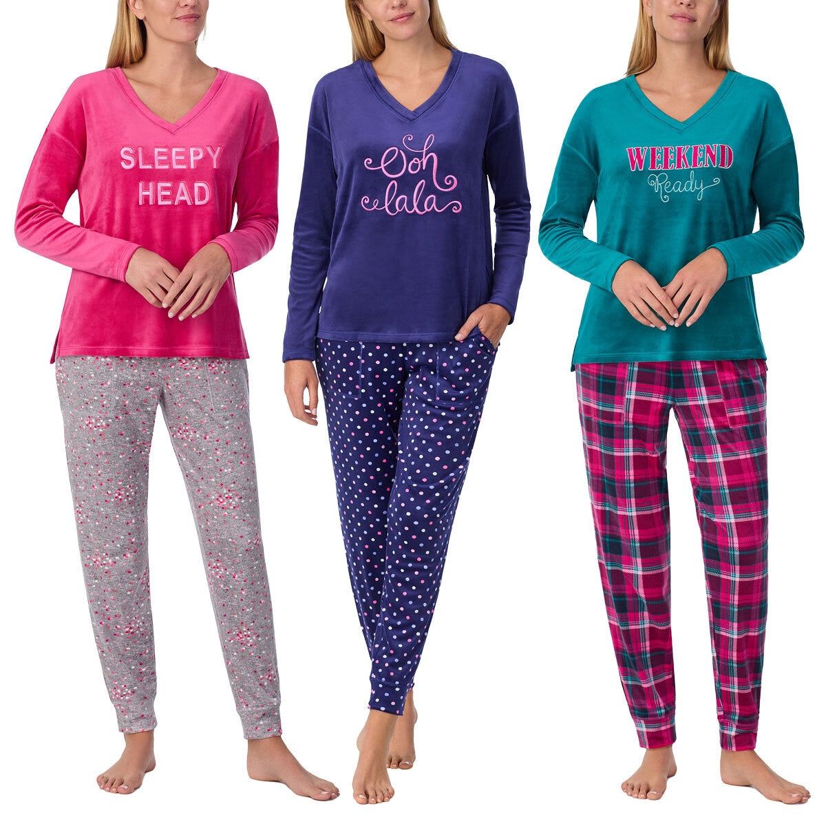 Jane & Bleecker Women's Silky Plush Pyjama Set GOODS Costco UK