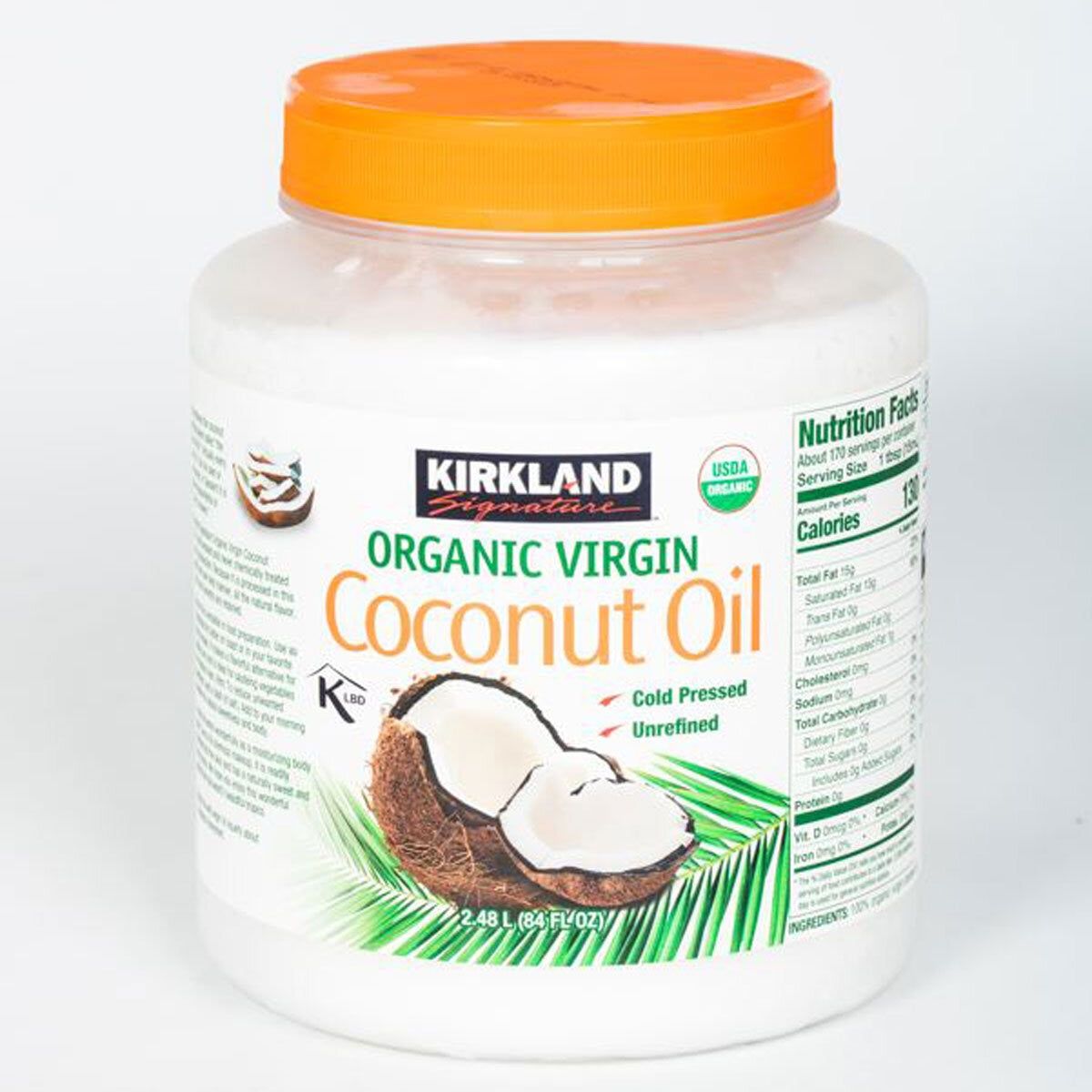 Kirkland Signature Organic Coconut Oil, 2.28kg GOODS Costco UK