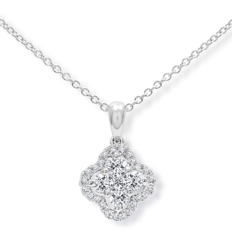 Costco diamond pendant necklace 0.40ctw 18ct white gold - British product