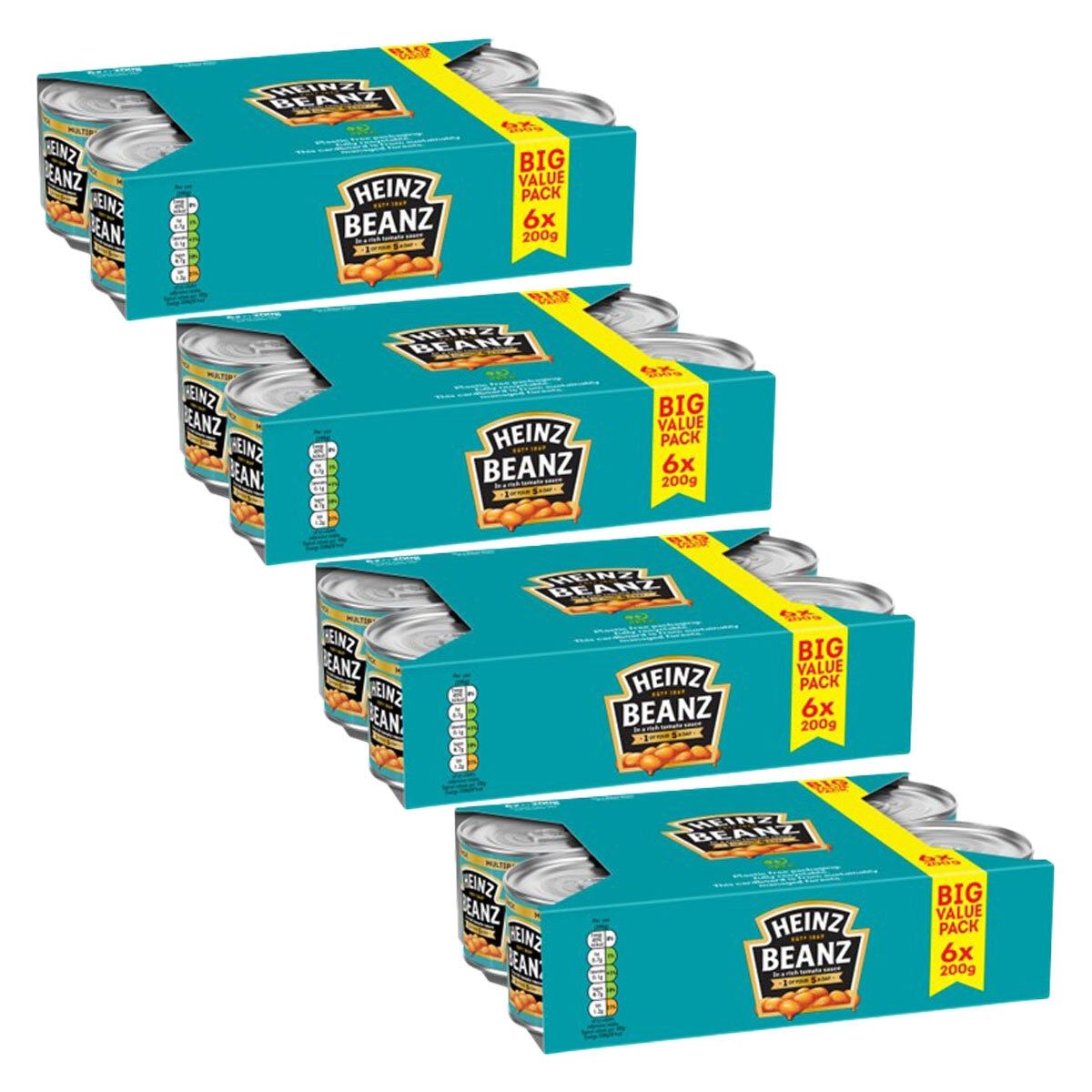 Heinz Baked Beans, 4 x 6 x 200g GOODS Costco UK