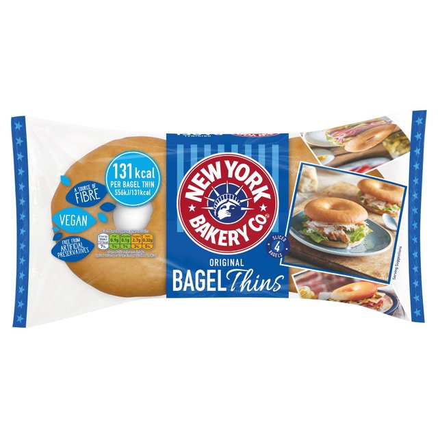 New York Bakery Co. Original Bagel Thins   4 per pack GOODS M&S   