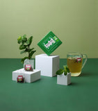 Kusmi Organic Spearmint Green Tea Leaves 40g Pack, UK version