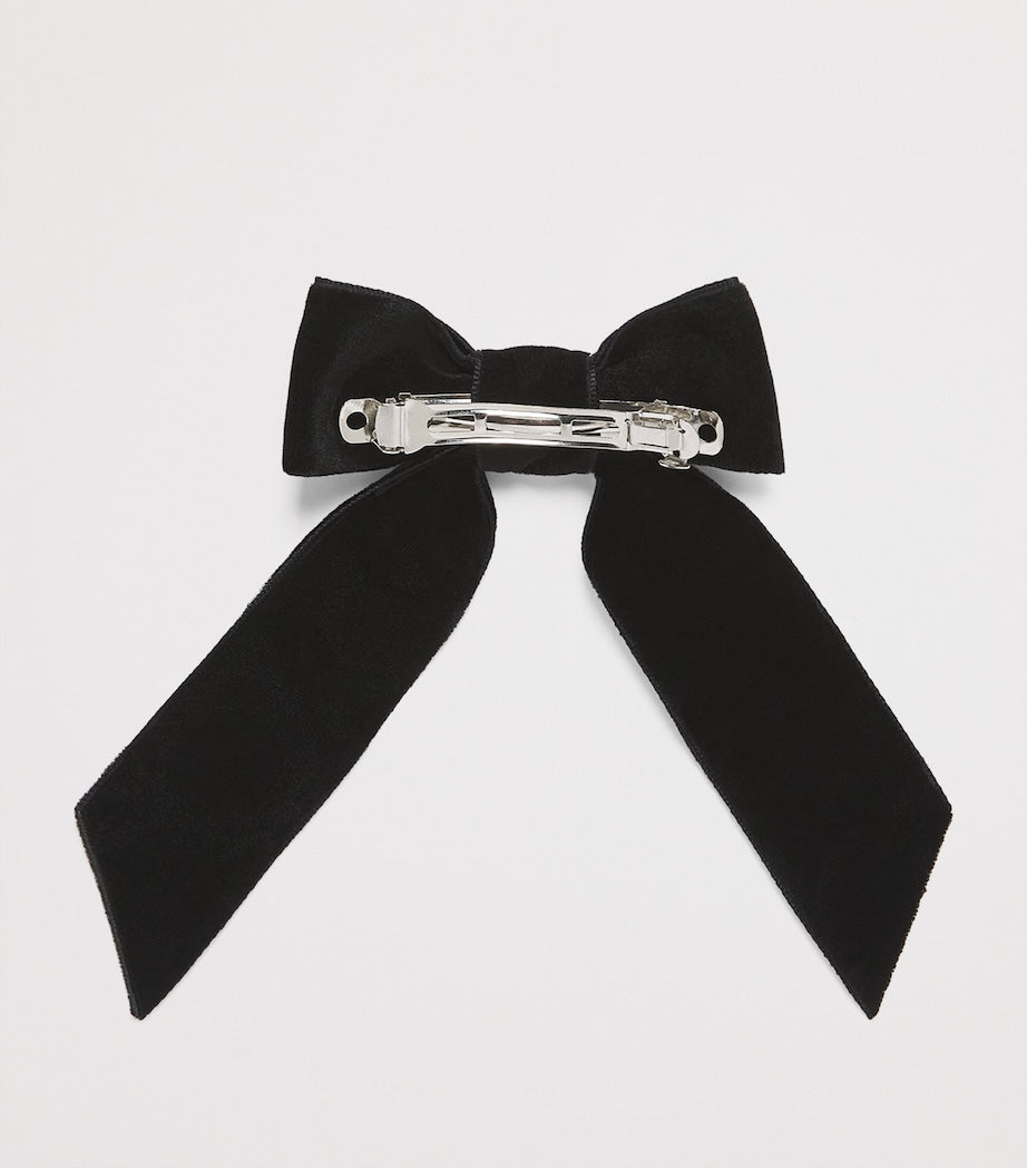 Tartine et Chocolat velvet hair bow with crystal starry night embellishments (British brand)