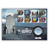 Royal Mail Who's Next medal cover, imported from the UK