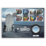 Royal Mail Who's Next medal cover, imported from the UK