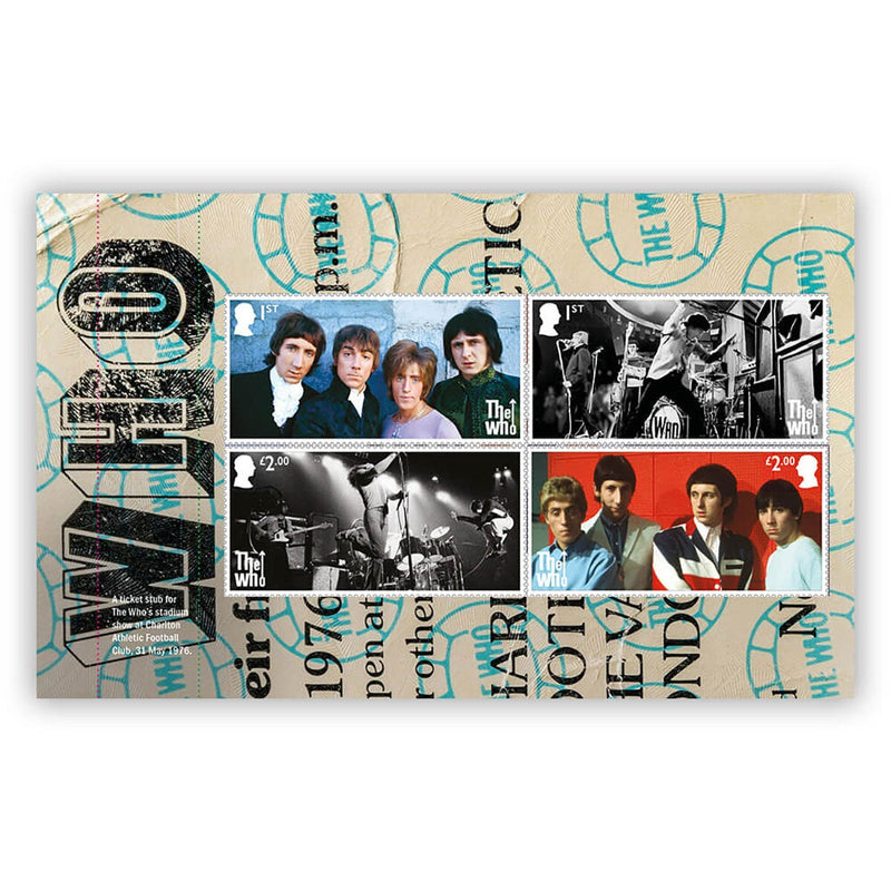 Royal Mail The Who limited edition stamp book, imported from the UK