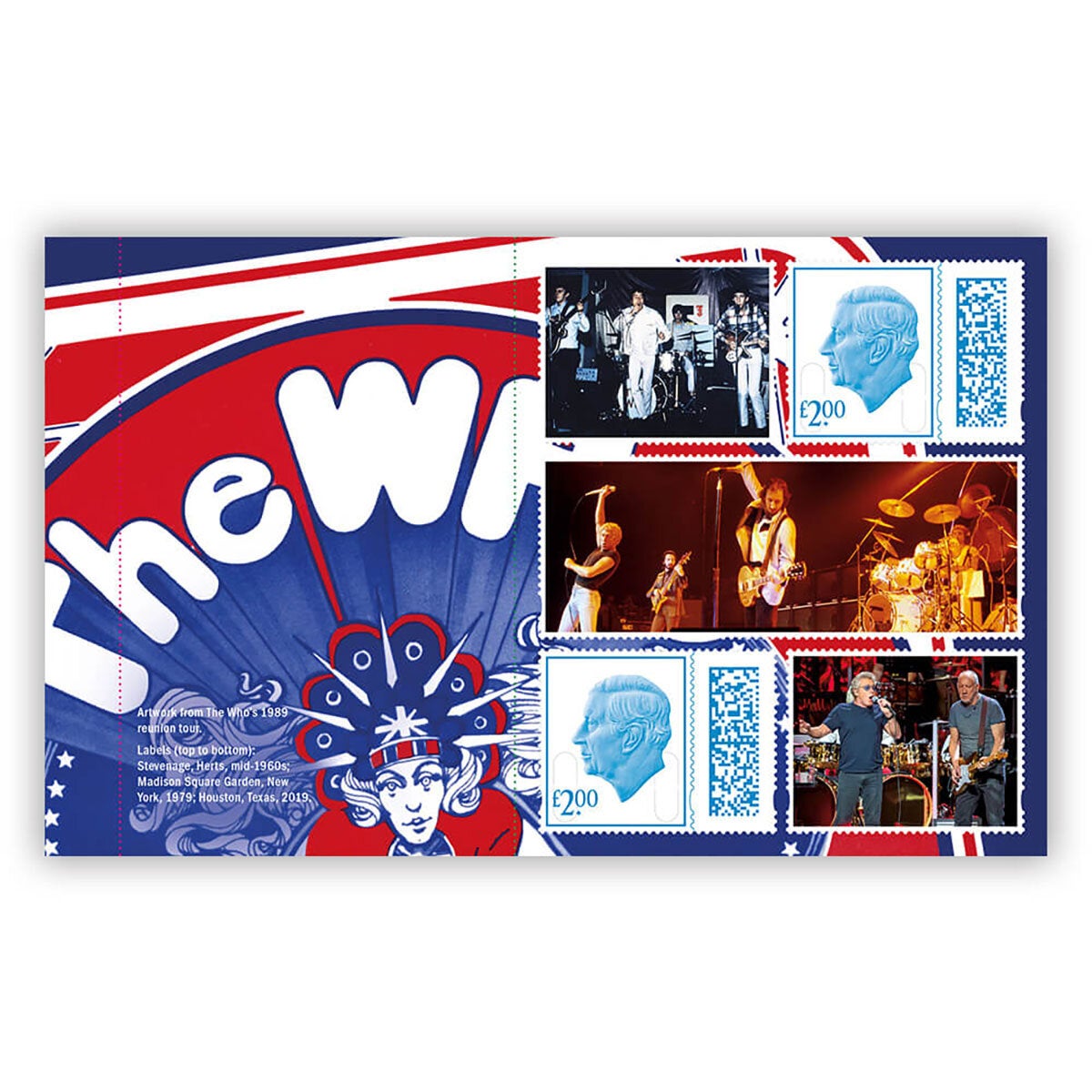 Royal Mail The Who limited edition stamp book, imported from the UK